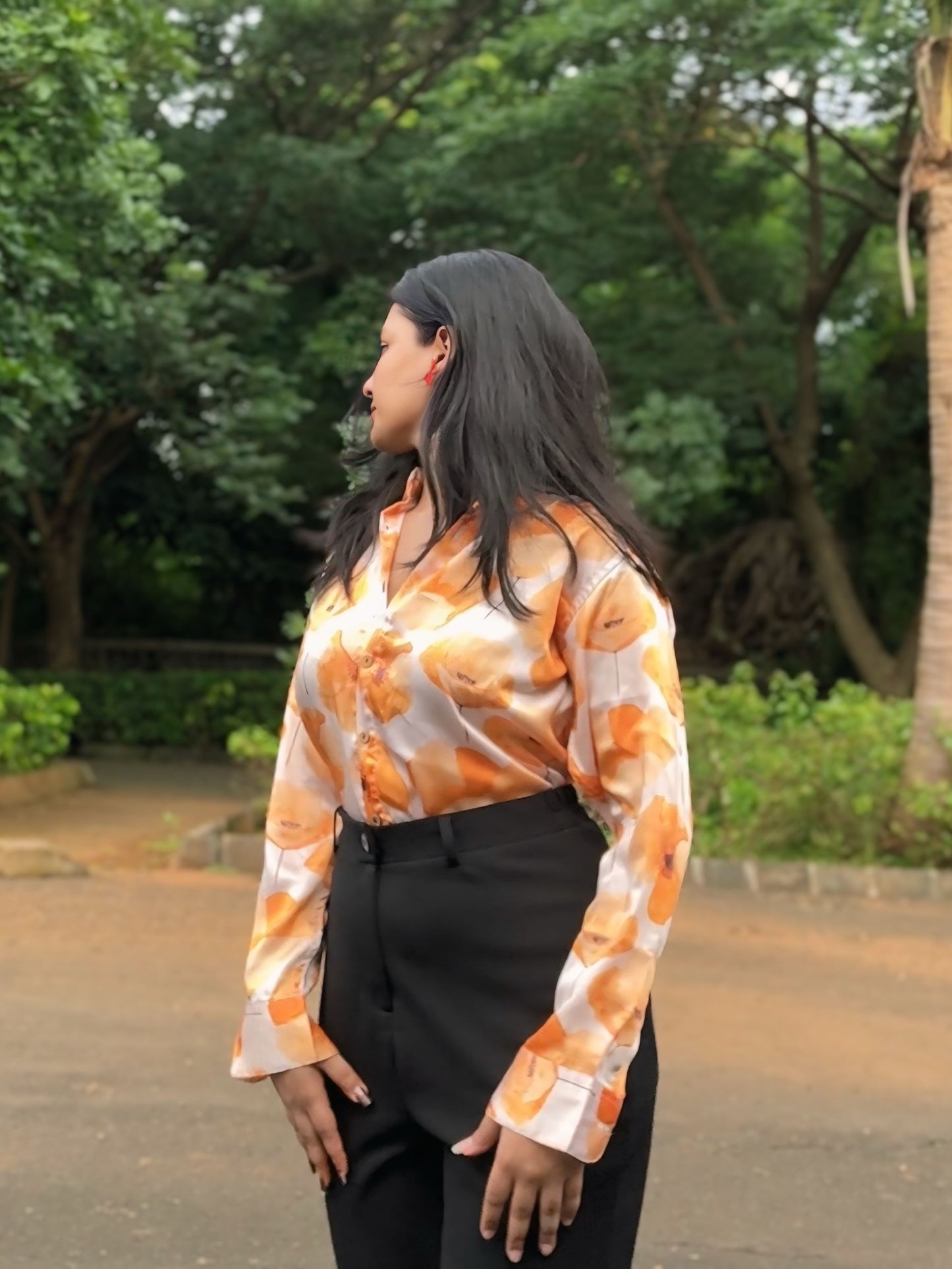 Yellow Glow Satin Shirt