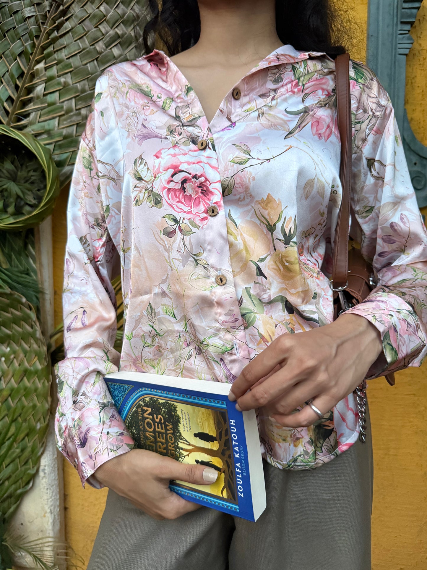 Rose Touch Satin Shirt