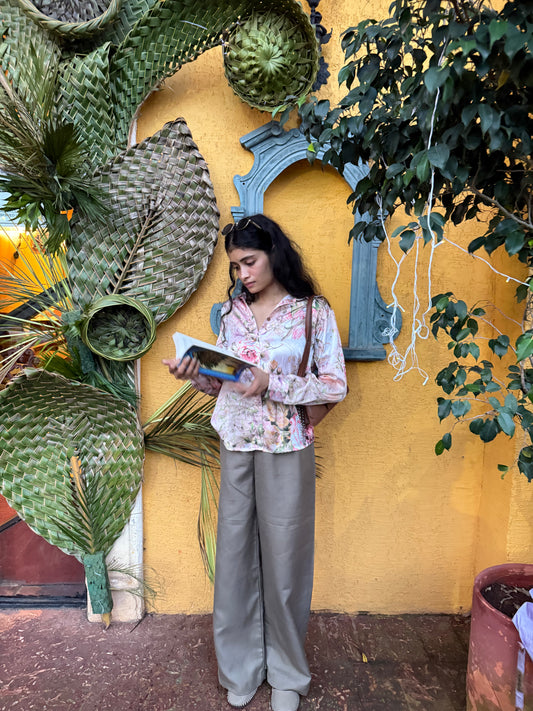 Rose Touch Satin Shirt